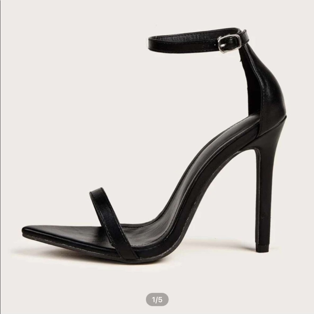 Black Heels With Strap